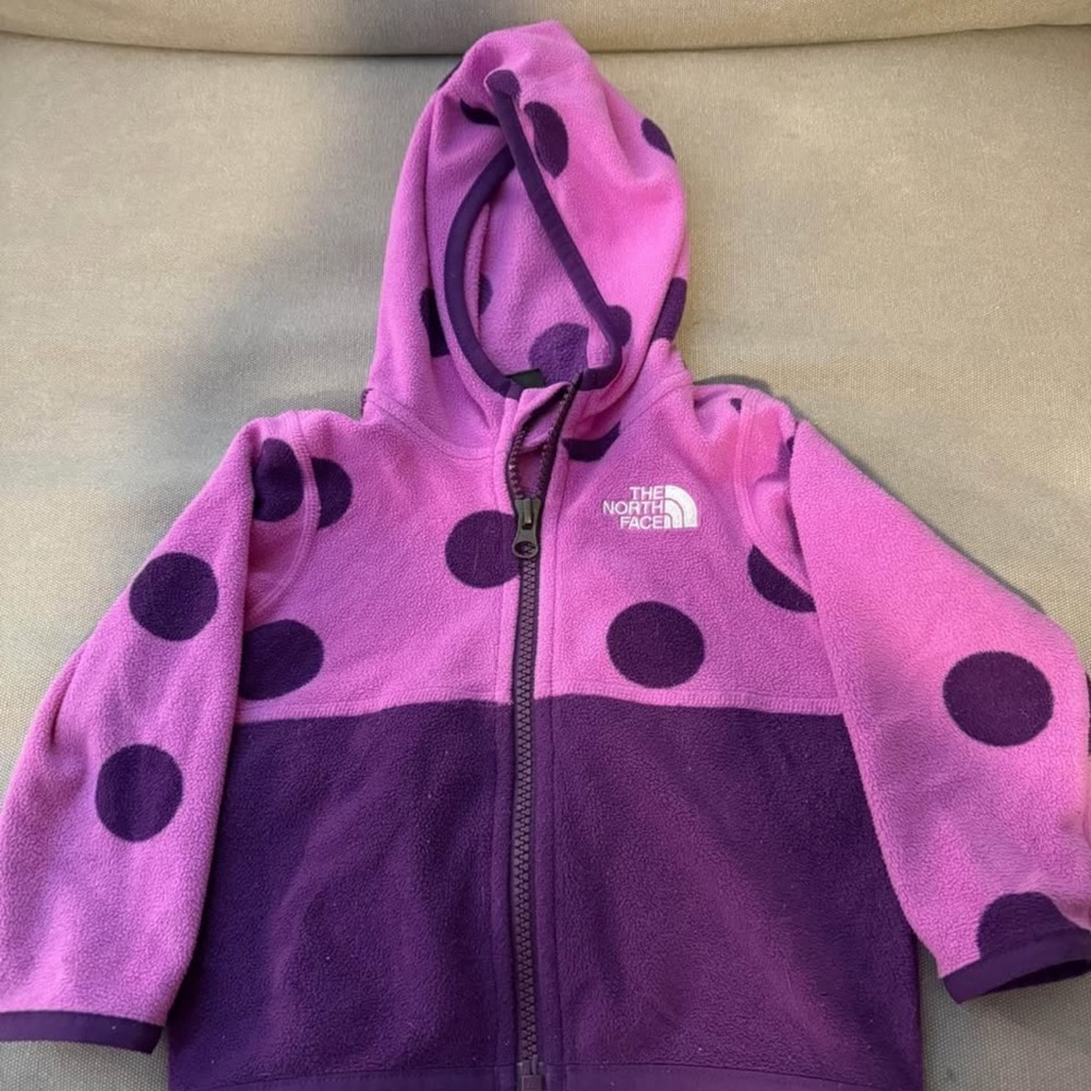 The North Face Pink and Purple Fleece Jacket